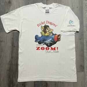 Vintage Pocket Dragons TV Show Promo T Shirt Zoom 1998 Nerdcore #6/2000 Zoom!